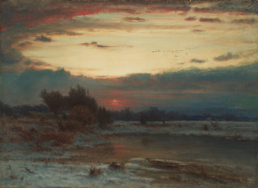 A Winter Sky by George Inness, 1866, oil on canvas, The Cleveland Museum of Art, OH