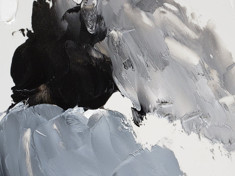 India Black tinted at bottom with Titanium White and top right with Flake White