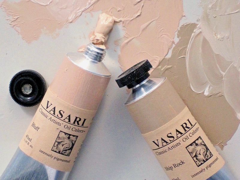 Tubes of our Bluff at left and our Ship Rock at right, both tinted at top with white.