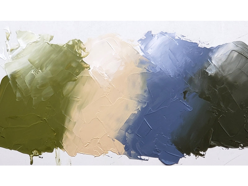 Imaged here, from left to right, is our Cedar, Bluff, Silver Point, and Jasper with Titanium White tinting each along the top. 