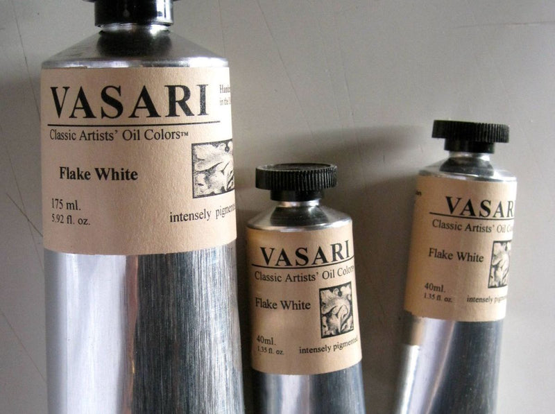 Our authentic pure Flake White in small and large size tubes