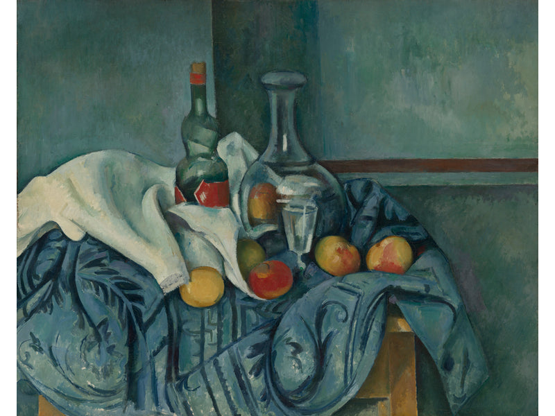 The Peppermint Bottle, 1893-1895 oil on canvas by Paul Cézanne