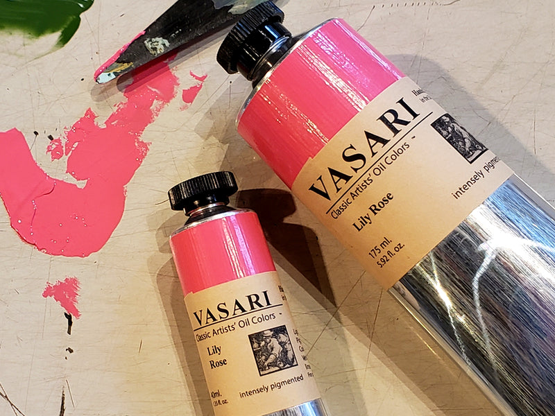 40ml small tube at left, with 175ml  large tube of Lily Rose at right