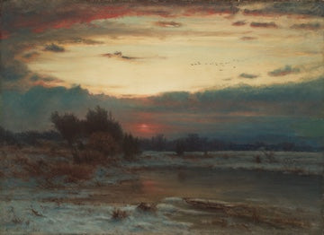 A Winter Sky by George Inness, 1866, oil on canvas, The Cleveland Museum of Art, OH